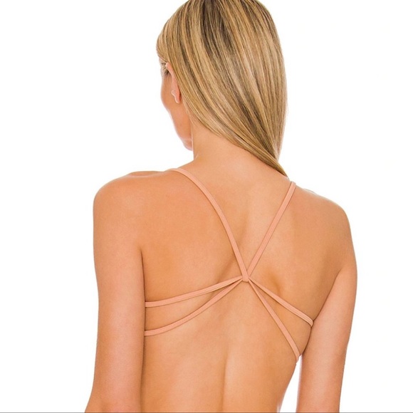 NWT Free People intimates Sienna strappy tan bralette top - Picture 3 of 3